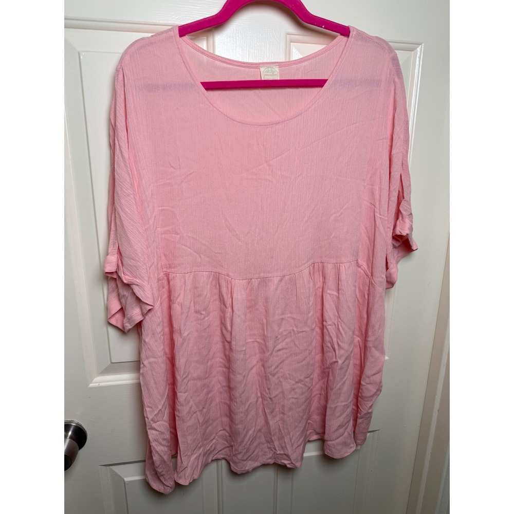Jennaration Boutique Pink Babydoll Tunic Top